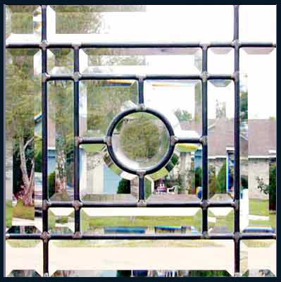 all beveled leaded glass window