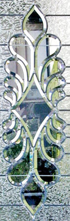 Custom leaded glass JS13VP bevel window at glass design