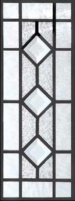 small leaded glass custom diamonds window