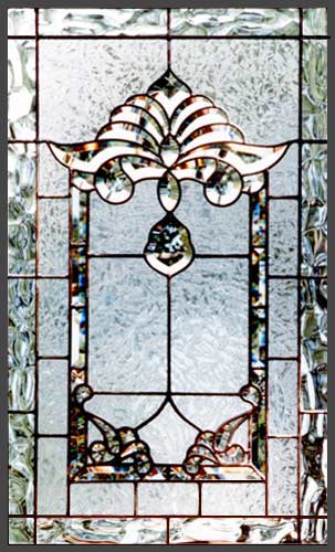 AB3AB25 custom leaded glass bevel window