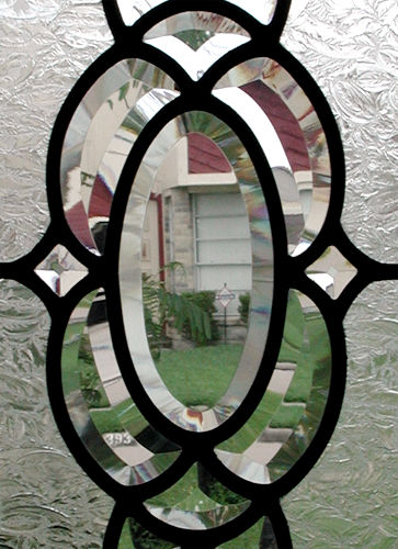 HG12V custom leaded glass bevel window