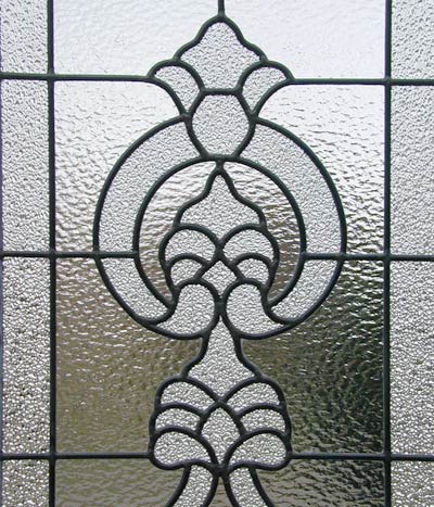 Custom privacy leaded glass window