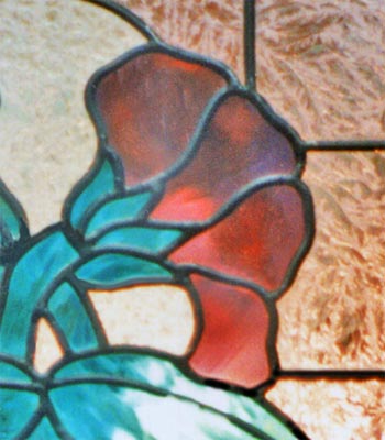 Custom stained glass ausieflwr window