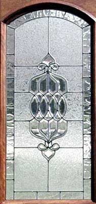 Custom leaded glass bevel window