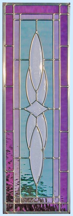 Leaded glass custom transom window