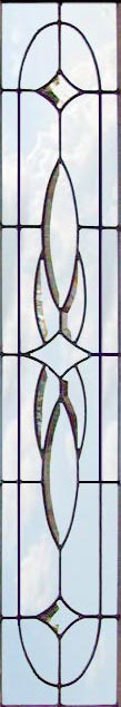 Custom leaded glass sidelight window