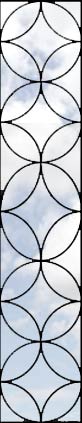 Custom colonial5s leaded glass window