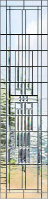 leaded glass sidelight window custom glass design