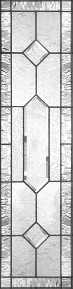 double house gluechip leaded glass window custom glass design