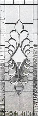 Custom leaded glass JS13VP bevel window at glass design