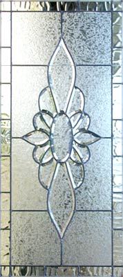 leaded glass bevel window