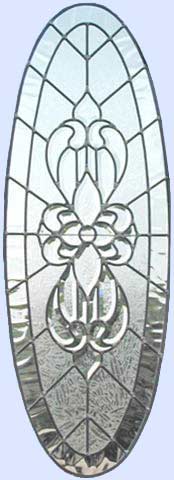 leaded glass beveled window