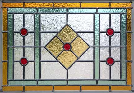 Stained and leaded glass ArtDecoGlass 2 Window