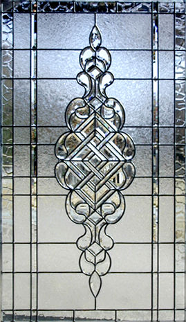 CH690 leaded glass bevel window