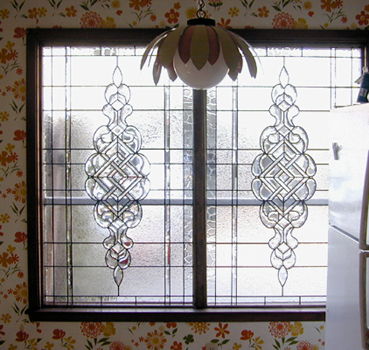 Ch690 custom leaded glass beveled windows