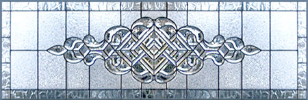 CH690 leaded glass bevel window