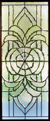 leaded glass bevel set