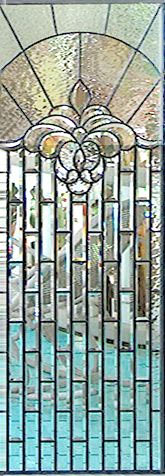 Custom leaded glass bevel window