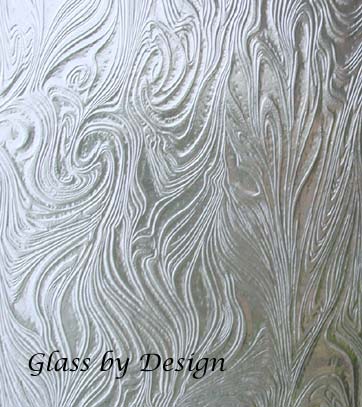 Clear textured glass