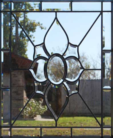 Custom leaded glass CH15P beveled window