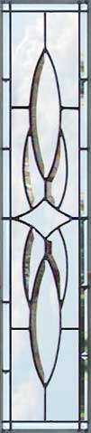 Custom leaded glass sidelight window