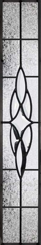 leaded glass sidelight window