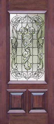 AB03 leaded glass door