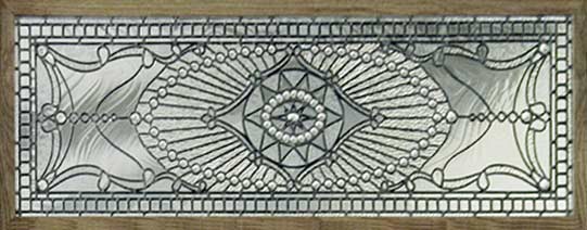 Custom leaded glass Victorian style transom window